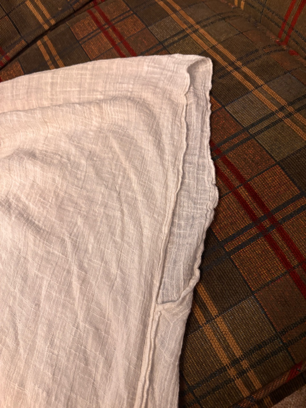 🌟FLASH SALE NO OFFERS FP One Ivory Cream Sheer Linen Like Beach Cover Up 0068 - Picture 5 of 6